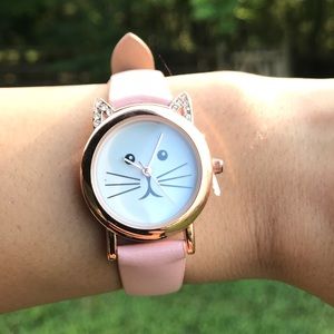 Pink Cat Watch